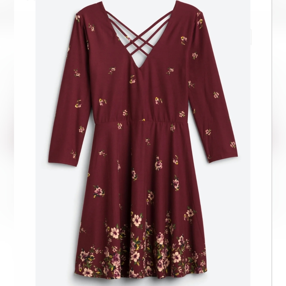 Nine Britton Burgundy Size Medium Dress - Picture 2 of 5